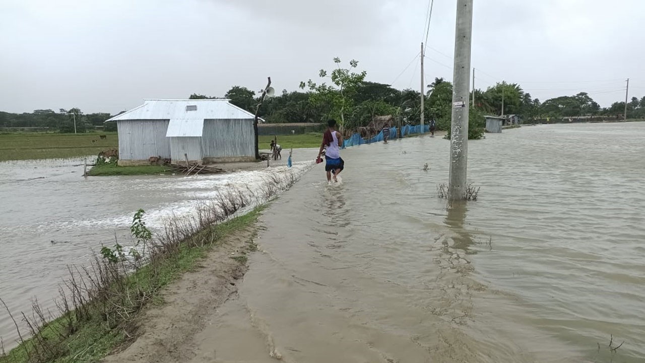 কলাপাড়ায় পুকুর ও ঘের তলিয়ে প্রায় ২৫ কোটি টাকার ক্ষতি