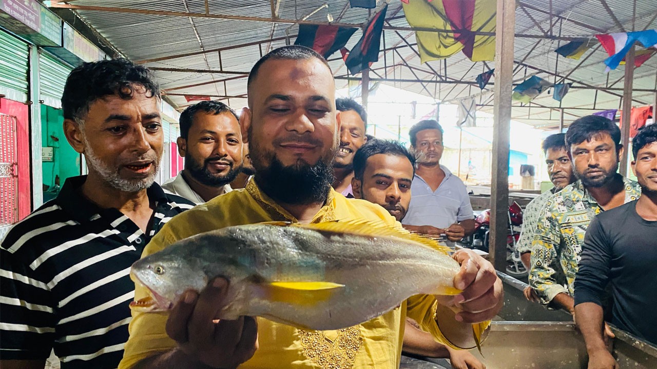 হাতিয়ায় ১ কেজি ওজনের পোয়া মাছ এক হাজারে বিক্রি