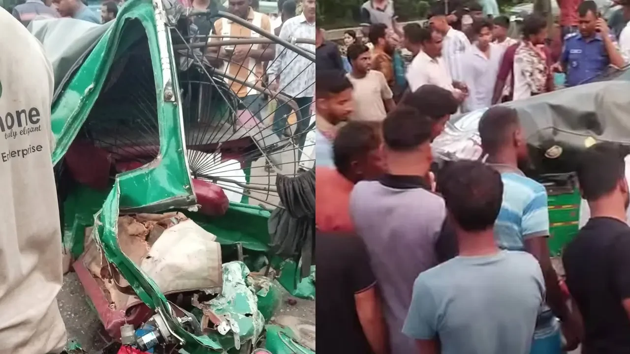সিরাজগঞ্জে বাস-সিএনজির সংঘর্ষ, নিহত ৩